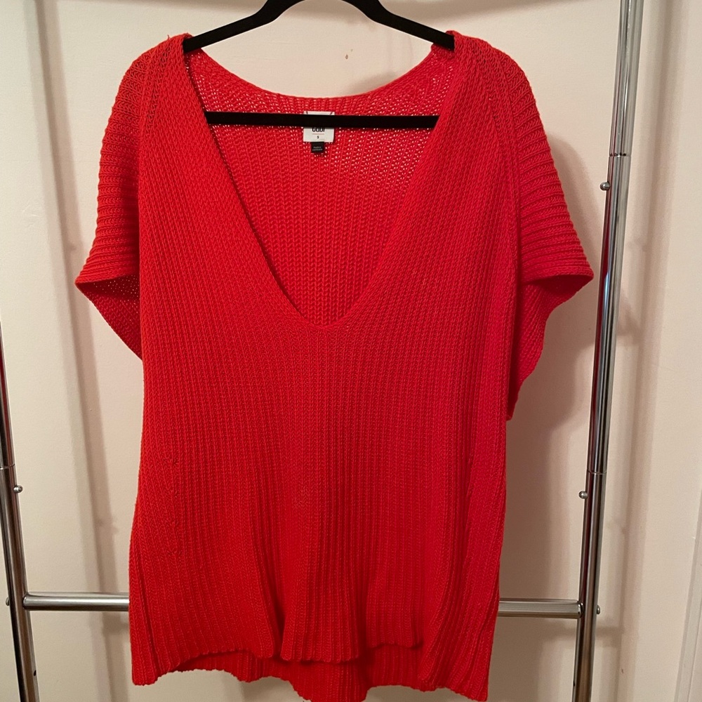 CAbi Red V-Neck Sweater
